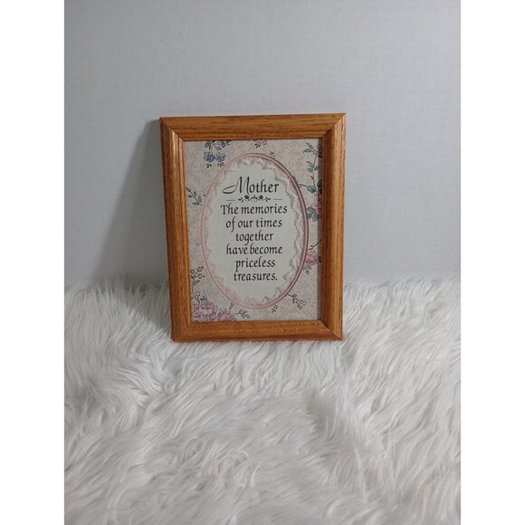 James Lawrence Co Mother Memories Wood Framed Inspirational Love Textual Art Mom - Picture 1 of 5
